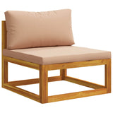Sofa Set 6 pcs Natural Solid Acacia Wood 3417286