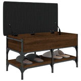 Shoe Bench Brown Oak 82x42x45 cm Engineered Wood 835196