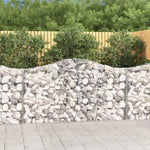 Arched Gabion Baskets 14 pcs 200x30x100/120 cm Galvanised Iron 3145442