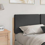 Upholstered Headboard with Headboard Brown and Dark Grey 140 cm 880069