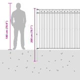 Spike Fence BAARLO Black 42030104