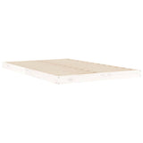 Bed Frame without Mattress White 120x190 cm Small Double Solid Wood Pine 823475