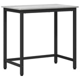 Table Grey Sonoma 100 x 50 x 76.5 cm Engineered Wood and Steel 873771