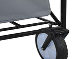 Folding Hand Trolley Manual Grey 94 x 53 x 99 cm Oxford Cloth 42020660