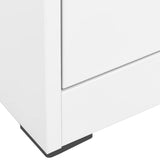 Filing Cabinet White 46x62x102.5 cm Steel 336274