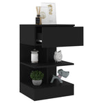 Bedside Cabinets 2 pcs Black 40x35x65 cm 808651