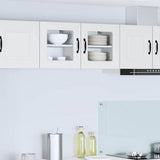 Wall Glass Cabinet PORTO White 40 x 31 x 40 cm Engineered Wood 885185
