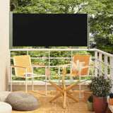 Patio Retractable Side Awning 140x300 cm Black 317832