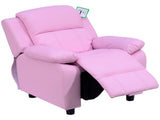 Kids Sofa Armchair Toddler Recliner Children's Chair Lounger Games Chair PU Leather w/ Storage T3398P348593