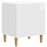 Bedside Cabinet 2 pcs High Gloss White 43 x 34.5 x 50 cm 894574