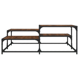 Coffee Table Brown Oak 107x107x40 cm Engineered Wood 837756