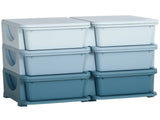 Kids Storage Unit, with Six Drawers - Blue T3398P379056