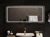 LED Bathroom Mirror Transparent 100 x 60 cm Tempered Glass 42045843
