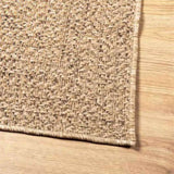 Rug ZIZUR Beige 120x120 cm Jute Look Indoor and Outdoor 4010393