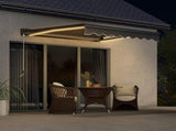 3 x 2.5m Electric Awning with LED Light, Aluminium Frame Retractable Awning Sun Canopies for Patio T3398P317657