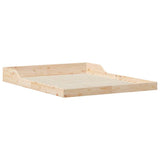 Bed Frame Brown 140 x 220 cm Solid Pine Wood 873373