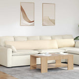 Sofa Pillows 2 pcs Cream 200 x 40 cm Corduroy Fabric 42013905