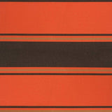 Retractable Awning Orange and Brown 3.5x2.5 m Fabric and Aluminium 3154542