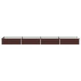 Raised Garden Bed Brown 320 x 80 x 24 cm cold-rolled steel 8006498