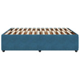 Bed Frame without Mattress Blue 140x200 cm Velvet 3285016