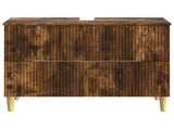 Bathroom Sink Cabinet ARNHEM Smoked Oak 82 x 41x 59 cm 896580