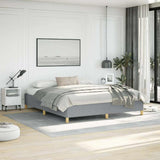 Bed Frame without Mattress Light Grey California King Fabric 347212