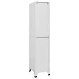 ZNTS Locker Cabinet with 2 Compartments 38x45x180 cm 244473