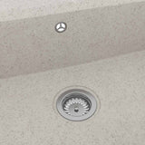 Kitchen Sink Beige 79 x 50 x 31 cm Quartz and Resin 147055