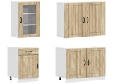 Kitchen Unit LUCCA 8 pcs Sonoma Oak Engineered Wood 3438393