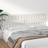 Bed Headboard White 205.5x4x100 cm Solid Wood Pine 818591