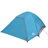 Camping Tent Dome 4-Person Blue Waterproof 94720