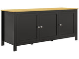 Sideboard, Buffet Cabinet with Doors and Adjustable Shelves for Living Room, Entryway, Black and T3398P551786