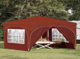 Pop-up Party Tent 290 x 290 x 245 cm Terracotta 42019875