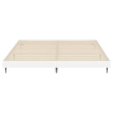 Bed Frame without Mattress High Gloss White 150x200 cm King Size 832239