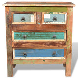 Reclaimed Cabinet Solid Wood with 4 Drawers 241136