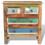 Reclaimed Cabinet Solid Wood with 4 Drawers 241136