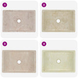 Sink 45x30x12 cm Marble High Gloss Cream 142773