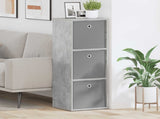 Sideboard with Drawer Concrete Grey 35 x 32 x 99.5 cm 8000567