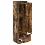 Highboard Smoked Oak 29.5x34x119.5 cm Engineered Wood 861656