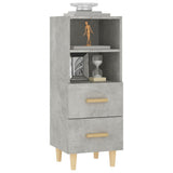 Sideboard Concrete Grey 34.5x34x90 cm Engineered Wood 812361