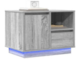 Bedside Cabinet 2 pcs Grey 50 x 34.5 x 50 cm Engineered wood 869589