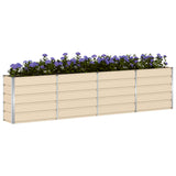 Planter Ivory 320 x 40 x 75 cm Steel 42018087