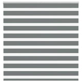 ZNTS Zebra Blind Dark Grey 140x100 cm Fabric Width 135.9 cm Polyester 4014113
