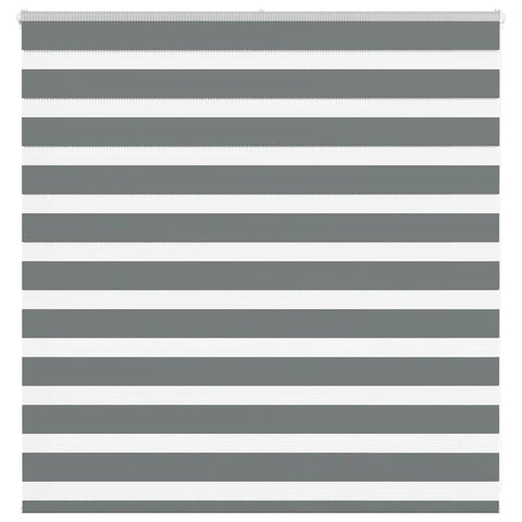 ZNTS Zebra Blind Dark Grey 140x100 cm Fabric Width 135.9 cm Polyester 4014113