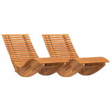 Rocking Sun Loungers 2 pcs Brown 154 x 60 x 74 cm 4103881