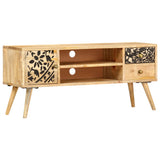 TV Cabinet 100x30x45 cm Solid Mango Wood 247999