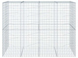 Gabion Basket with Cover 200x100x200 cm Galvanised Iron 3295227