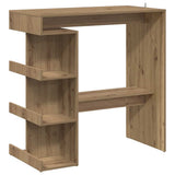 Bar Table with Storage Rack Artisan Oak 100x48x101.5 cm 856759