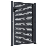 Garden Gate Anthracite 100x150 cm Steel Square Design 153193