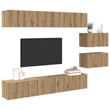 TV Cabinet Set 8 pcs Artisan Oak Engineered Wood 3393353